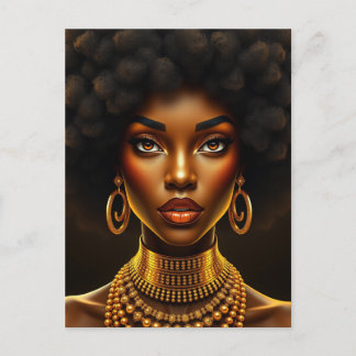 Carte Postale Don't touch my beautiful black hair melanin sista