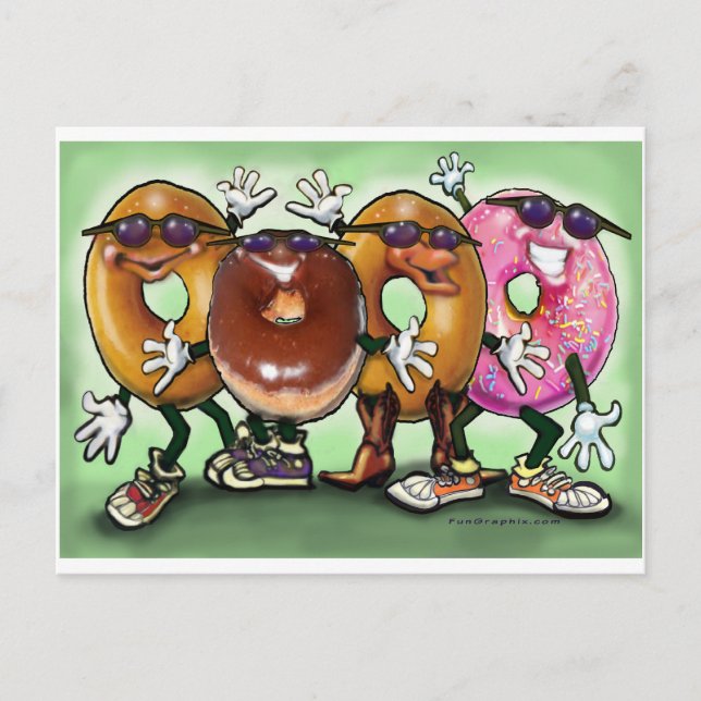 Carte Postale Donut Party (Devant)