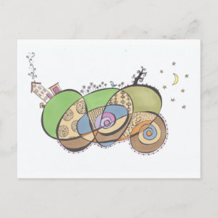 Carte postale Doodle
