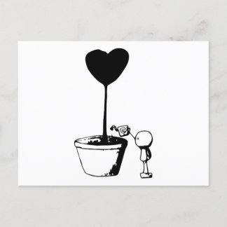 Carte Postale Doodle Boy - Love Cultivation