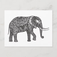 Doodle d'éléphant d'Imaginaire stylisé