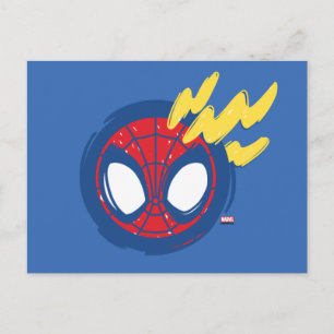Carte Postale Doodle du Sens de Spidey