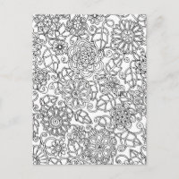 Doodle floral ethnique