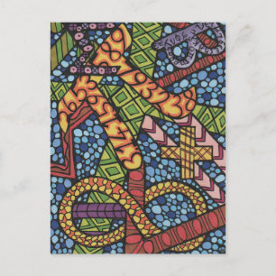 Carte Postale Doodle Geek math