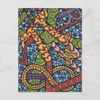 Carte Postale Doodle Geek math