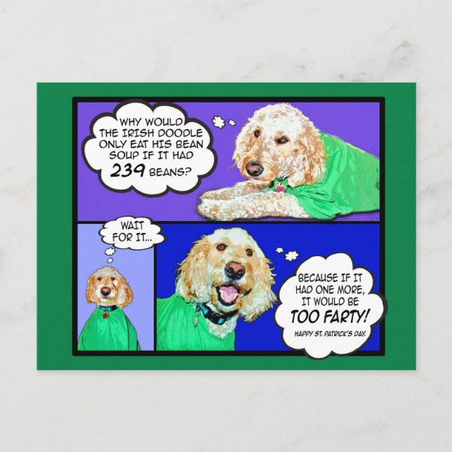 Carte postale Doodle Happy St. Patrick's Day (Devant)