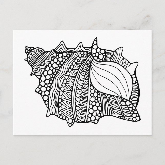 Carte Postale Doodle inspiré (Devant)