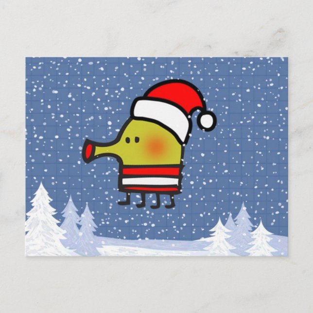 carte postale doodle jump santa (Devant)