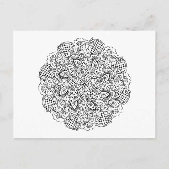 Carte Postale Doodle ronde (Devant)