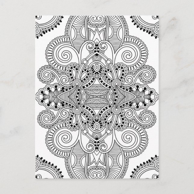 Carte Postale Doodle unique (Devant)