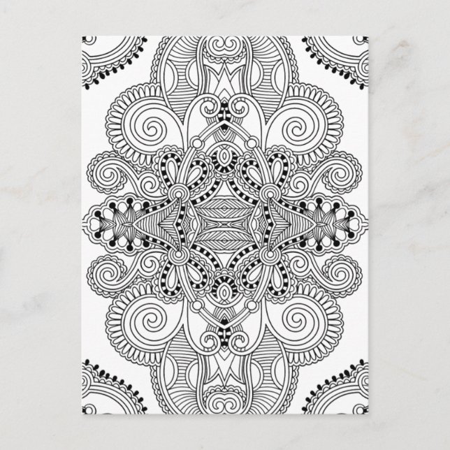 Carte Postale Doodle unique (Devant)