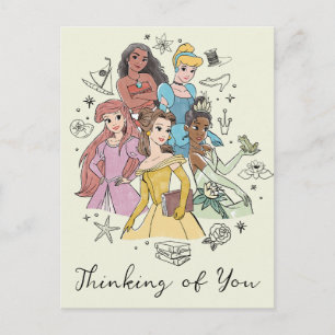 Carte Postale Doodles Disney Princess Marker