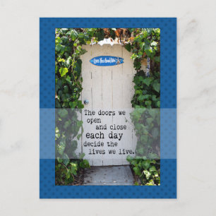 Carte Postale Doors We Open door photograph Postcard