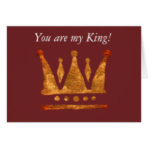 Carte postale d'or de coutume de couronne