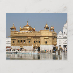 Carte Postale Doré Harmandir Sahib Amritsar Nord India