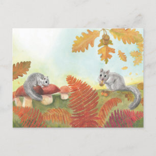 Carte Postale Dormice comestible (Glis glis) dans la nature
