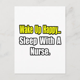 Carte Postale Dormir avec une infirmière