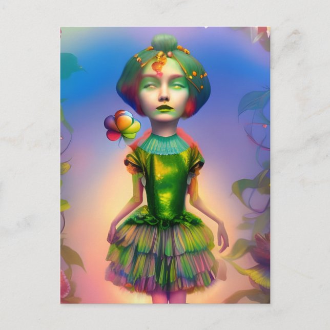 Carte Postale Dorothy comme un enfant de Lollipop AI généré art  (Devant)