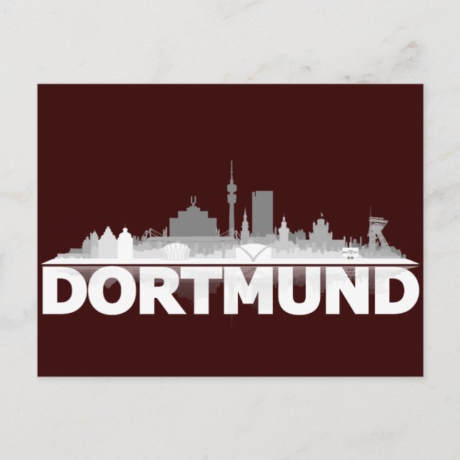Carte Postale Dortmund City Skyline Postkarte (Devant)