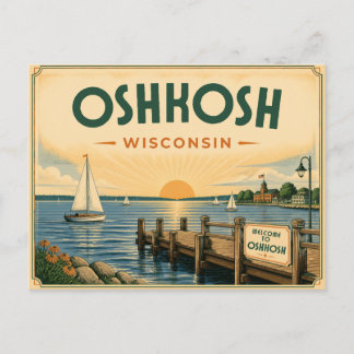 Carte postale d'Oshkosh Wisconsin