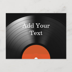 Carte Postale Dossier de vinyle