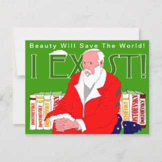 Carte Postale Dostoïevski en Père Noël