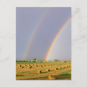 Carte Postale Double arc-en-ciel