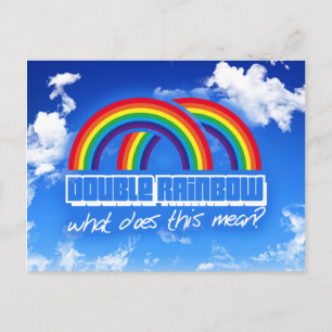 Carte Postale Double arc-en-ciel, qu'est-ce que cela signifie ?