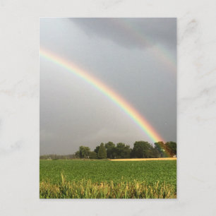 Carte Postale Double arc-en-ciel sur New Jersey Field