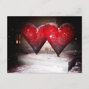 Carte Postale Double coeur