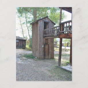 Carte Postale Double Deck Outhouse Ghost Town Montana