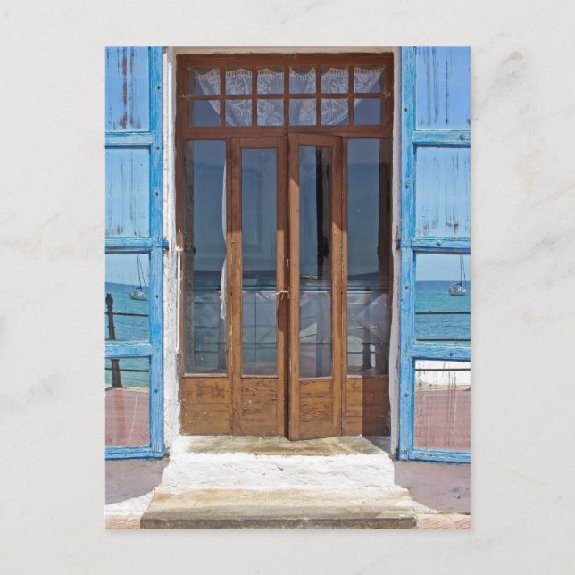 Carte postale double porte (Devant)