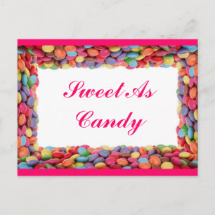 Carte postale douce comme un bonbon