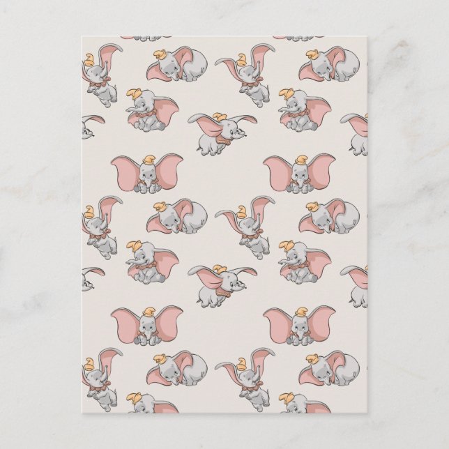 Carte Postale Douce Motif Dumbo (Devant)