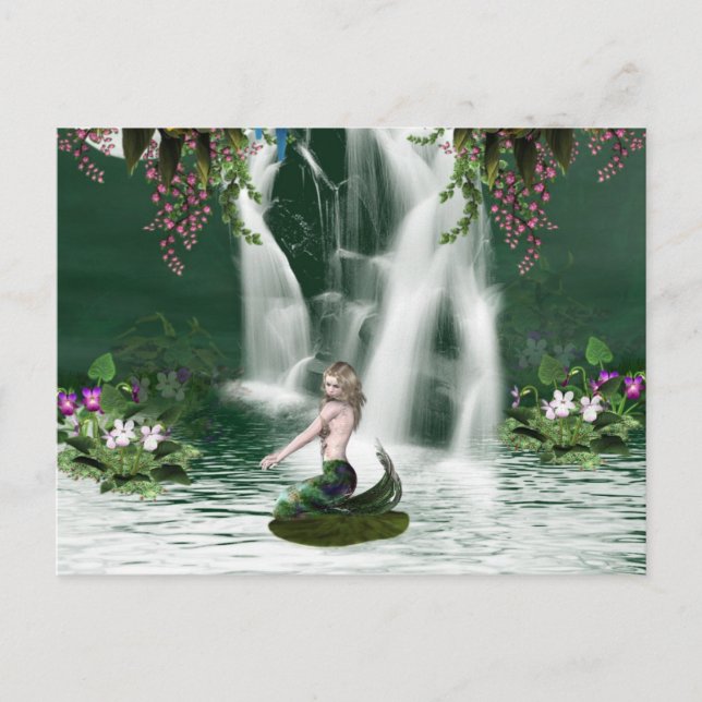 Carte postale Douche Sirène (Devant)