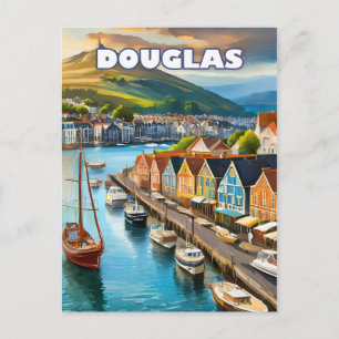 Carte Postale Douglas, capitale animée de l'île de Man
