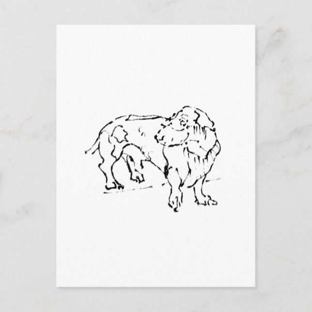 Carte Postale Doux Doxie – Chien Personnalisé (Devant)