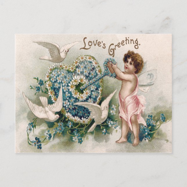Carte Postale Doux Oublier-Me-Pas-Dove Clé Daisy (Devant)