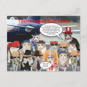 Carte Postale Douze agents envoyés de Colombie
