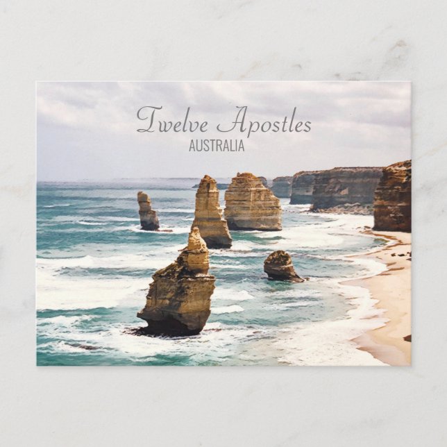 Carte Postale Douze Apôtres Victoria Australie Voyage (Devant)