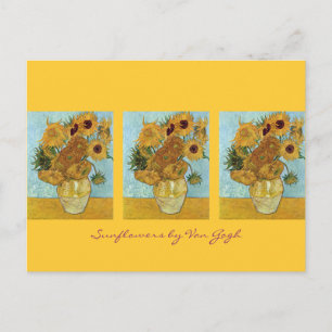Carte Postale Douze Tournesols par Van Gogh