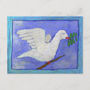 Carte Postale Dove and Olive Branch by Ian Roz