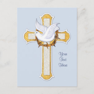 Carte Postale Dove et Croix