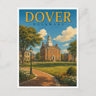 Carte Postale Dover Delaware The Green GeoSaga