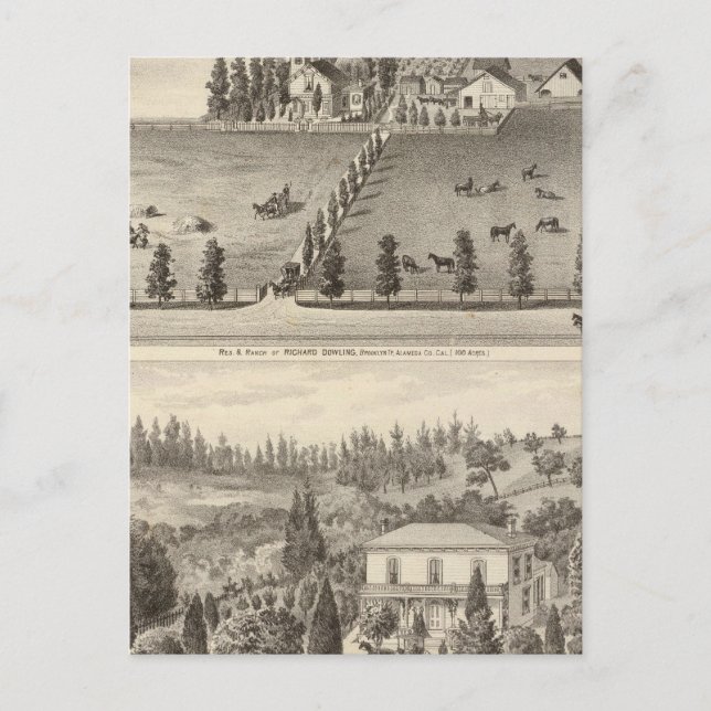 Carte Postale Dowling, Résidences de Marston (Devant)