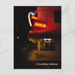 Carte Postale Downtown Columbus Indiana postcard
