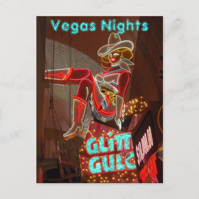 Carte Postale Downtown Las Vegas Nights (Devant)