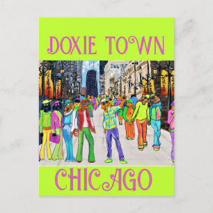 Carte Postale Doxie Town Chicago