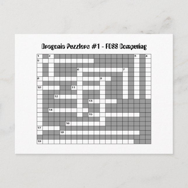 Carte Postale DPUZ 1 - FOSS (Ordinateurs) (Devant)