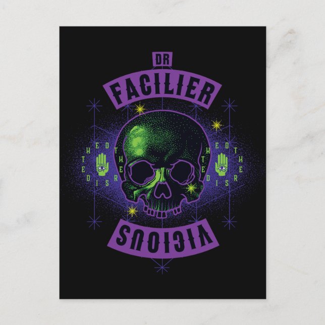 Carte Postale Dr Facilier | Vicieux (Devant)